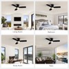 MOOONICHE 32" Ceiling Fan with Light and Remote, Small Quiet