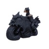 Nemesis Now Rebel Rider Skeleton Biker Figure, Black, 19 cm