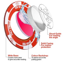 Huipalon Golf Markers for Putting Green Golf Green Reader with High Precision Putting Green Reading Aid Level Head Golf Marker with Bubble Level Golf Accessories Golf Gifts for Women Men