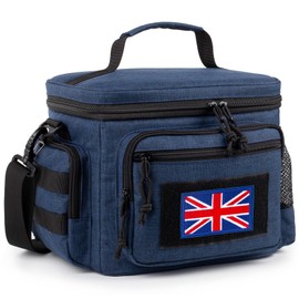 Tactical Lunch Bag for Men, Insulated Leakproof Lunch Box for Work Adults with MOLLE Webbing and Adjustable Shoulder Strap