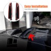 dreamcar2022 ABS Gloss Black Shark Fin Antenna Cover Trim For