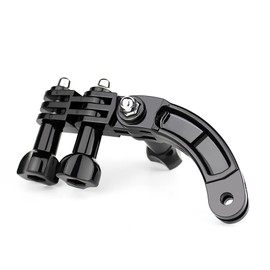 SOONSUN Curved Extension Arm Mount + 90 Degree Rotary Connector Chain For GoPro Hero 13, 12, 11, 10, 9, 8, 7, 6, 5, Session, 4, 3+, 3, 2, 1 Cameras