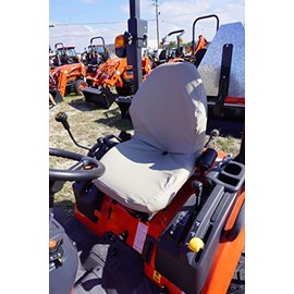 Durafit Seat Covers, KU20 C3 Kubota Tan Waterproof Seat Covers for Tractor MX4800,MX5000,MX5200,MX 5800, MX5400, M5660 MX5800, MX6000 SUH/SUHD, Z221R Mower Zero Turn Mower.