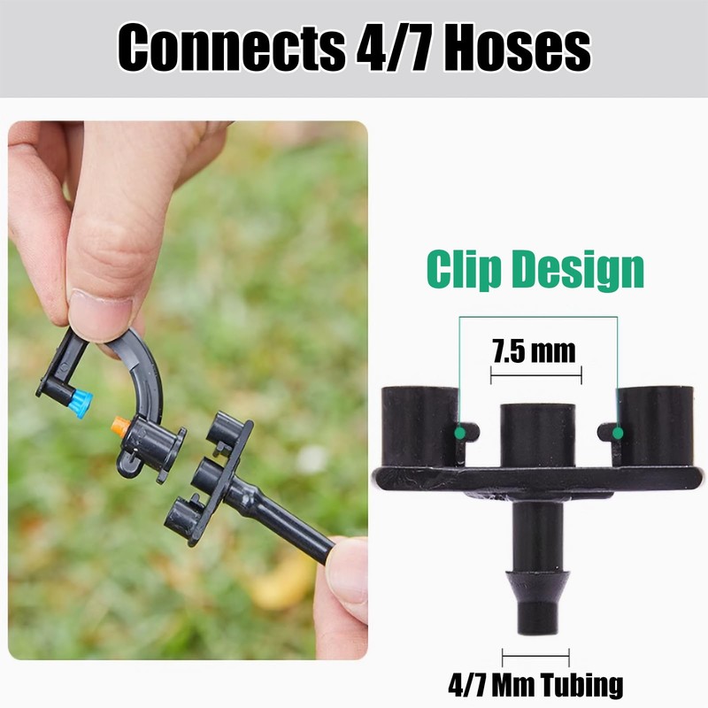 ANKROYU 20 Pcs G Type Mist Nozzles, ABS Irrigation Sprinkler