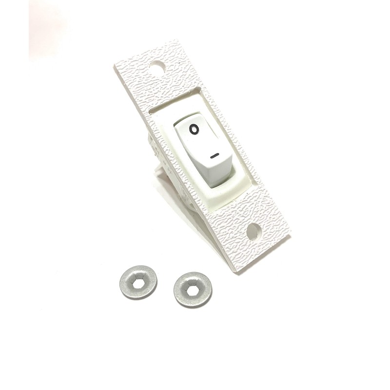 C201-C Replacement White Fan Rocker Switch Compatible With Whirlpool Jenn-Air