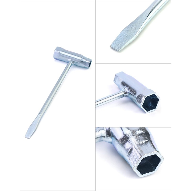QWORK Chainsaw Scrench Replacemnt Tool, 5-Pack 13 x 19mm Combination