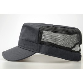 RF Work Cap, Men's Large Size, Military Hat, XXL (23.6 - 25.6 inches (60 - 65 cm), Mesh, Quick Drying, Flirty, grey/2