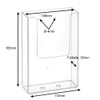 DIN Long Wall Brochure Holder with Drill Holes/Brochure Holder/Flyer Holder/Wall