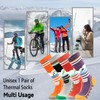 DECOVICI Ski Socks for Women and Men, Knee High Winter