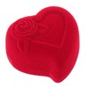 ELEDORO Heart Jewellery Case for Wedding Rings Friendship Rings Partner