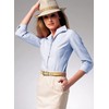 Butterick Misses' Semi-Fitted Shirt, Code B6842 Sewing Pattern Kit, Sizes