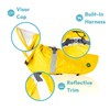 Gooby Dog Raincoat V2 - Waterproof Rain Poncho with Dual