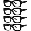 Eyekepper Pack of 4 Stylish Glasses for Women - Black