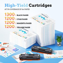 LxTek 218A/X Toner Cartridges (with Chip) High Yield Compatible Replacement for HP 218A Toner Cartridges 4 Pack for HP Color LaserJet Pro MFP 3301fdw/cdw/sdw 3201dw W2180A/X (BCMY, 4-Pack)