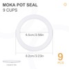 wedrink 6 Pcs Gasket Seal Rings Replacement for Aluminium Stovetop