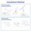 Solar Garden Light Water Resistant 2200mAh Solar Walkway Light for