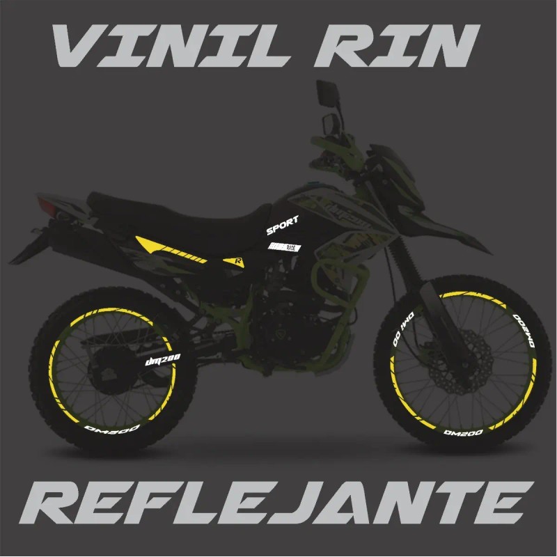 Kit De Stickers Reflejantes Rin Dm200 Más Regalo