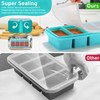 Silicone Freezer Tray with Lid - 1 Cup Silicone Food