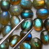Labradorite Gemstone, 10x8MM Oval Shape, August Birthstone, Multi Blue Flashy,