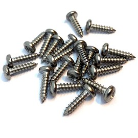No.6 x 1/2" (3.5mm x 12mm) Pozi Pan Self-Tapping Screw DIN7981 - A4 (316) Stainless Steel (Pack of 20)