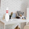 ULTNICE White Bowling Shaped Piggy Bank - Creative Unbreakable Coin
