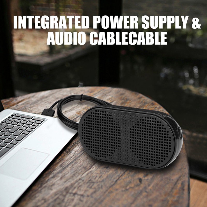 Dual Speaker USB Wired Speaker Integrated Power Supply & Audio