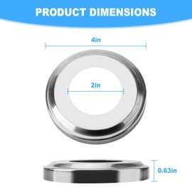 VIDABTE Pool Ladder Escutcheon Fit for 1.9" Inner Diameter Tubing Pool Handrail, Pool Ladders & Pool Handrail Covers (4 pcs)