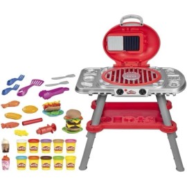 Play-Doh Hasbro Play-Doh Sizzlin' Grill Playset with Lights & Sounds w/ 17 Accessories