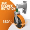 Uscaster Gate Wheel 6inch Fence Gate Wheel for Metal Tube