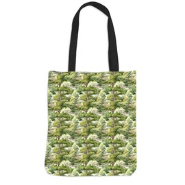 Henhesaha Canvas Tote Bag for Women, Friendship Christmas Birthday Gifts for Girls Mom Therapist Sister, Aesthetic Shopping Tote Bag Beach Bag Reusable Grocery Bags for Camping Travel, Classic Forest