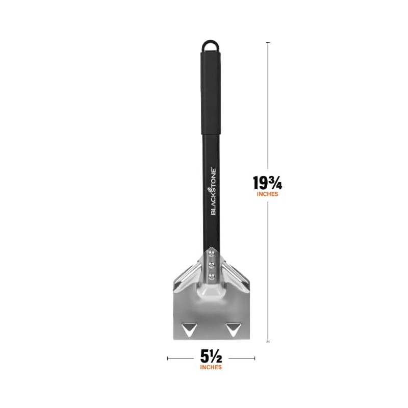 BLACKSTONE Pizza Stone Scraper with Bubble Popper, Non-Slip Grip, Hanging