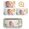 5in Baby Monitor with Camera and Audio Remote PTZ Night