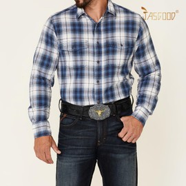 Western PU Leather Buckle Belt for Men Women Cowboy Cowgirl Longhorn Bull Pattern Floral Engraved Buckle Belt JASGOOD(Black Silver Buckle)