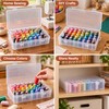 42-Spool Sewing Thread Organizer Box for Craft Storage – Portable
