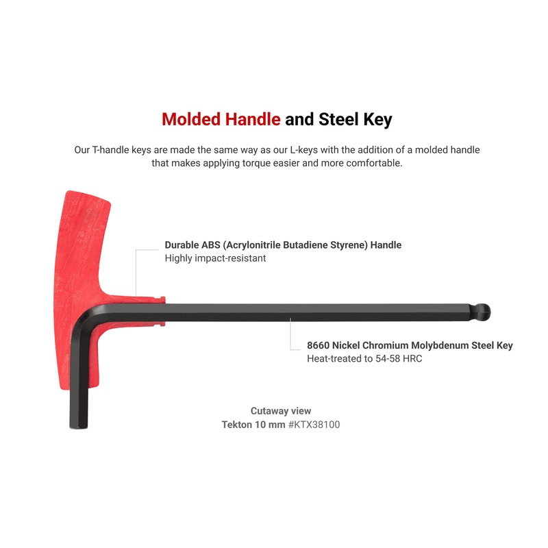 TEKTON 5/64 Inch Ball End Hex T-Handle Key | KTX37078