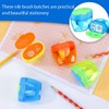 VONJUMA 4 Pcs Pencil Sharpener with Container 3-Hole Pencil Sharpener