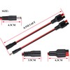 HCFeng 14AWG DC 5521Male/Female Power Plug to an-der-Son Cable 45A
