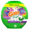 Gain Flings Laundry Detergent Pacs, 76 Count, Moonlight Breeze Scent,