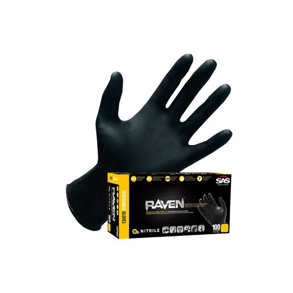 Raven Powder-Free Nitrile Gloves -XL