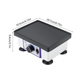 Lab Dental Model Square Quartet Vibrator, Countertop Vibrating Shaker Electric Oscillator Equipment 120W Adjustable Speed, 2 Gears, for Gypsum Mixing, Plaster Models