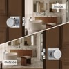 STARPY Brushed Nickel Door Knobs with Square Rosette, Interior Door
