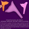 Universo en Linea Orinal Urinal Femenino Portátil Silicona Reutilizable 1pz