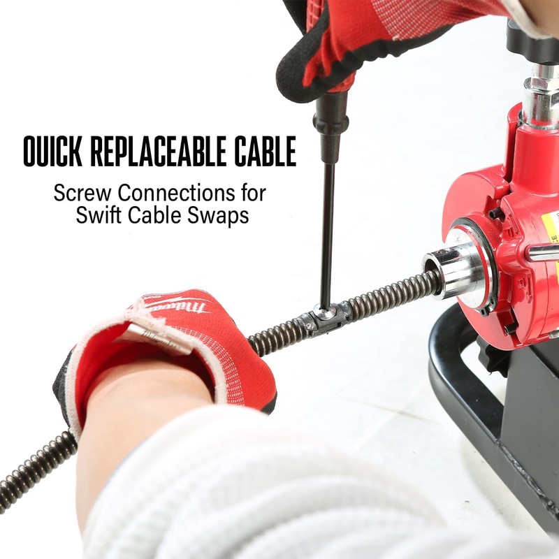 POPULO 75FT Drain Cleaner Replacement Cable – 1/2 Inch Heavy-Duty