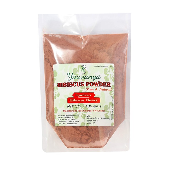 Yauvanya Pure Hibiscus Powder for Hair - 100 g