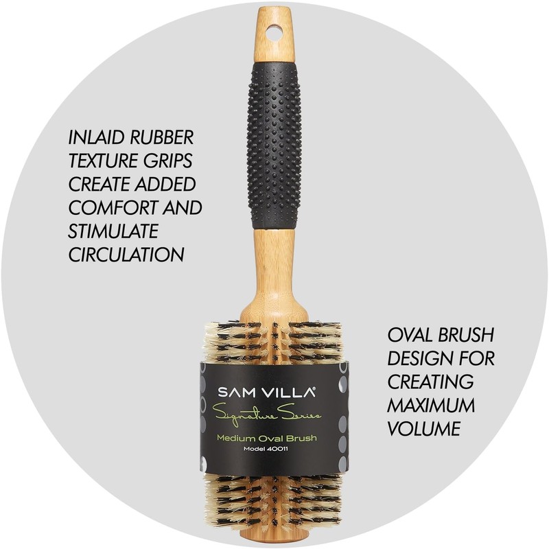 Sam Villa Signature Series Nylon & Boar Bristle Hair Brush