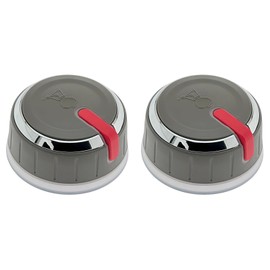 ORIGPARTS 66754 Lighted Main Burner Control Knobs for Weber Genesis II LX Series (Model Years 2017 and Newer), OEM Replacement Parts, Control knob kit Set of 2