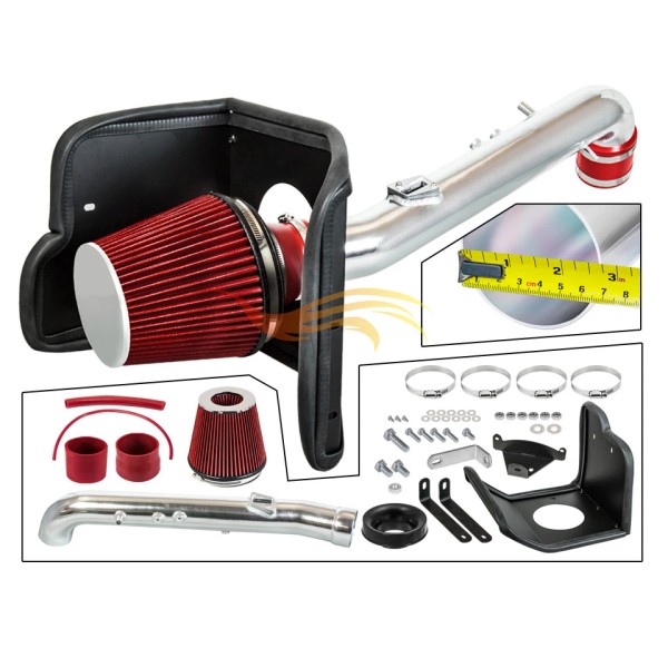 RED Cold Sport Air Intake Kit+Heat Shield For 2005-2023 Tacoma