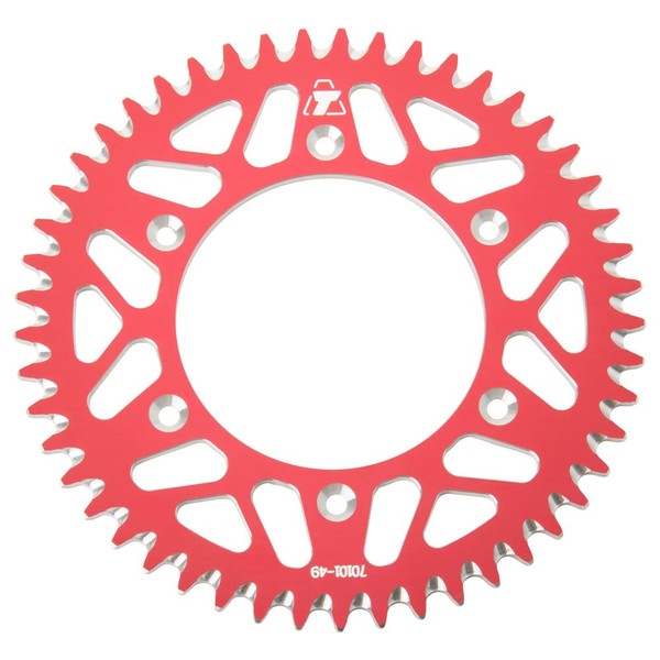 Tusk Rear Aluminum Sprocket 49 Tooth Red for Honda CRF300L (ABS) 2021-2023