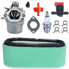 AUMEL Carburetor Air Filter Kit for Briggs & Stratton 286707 799728 498027 496894 282707 493909 and More Models, Carb + Gasket + Air & Pre Filter + Spark Plug Accessories 11 in 1