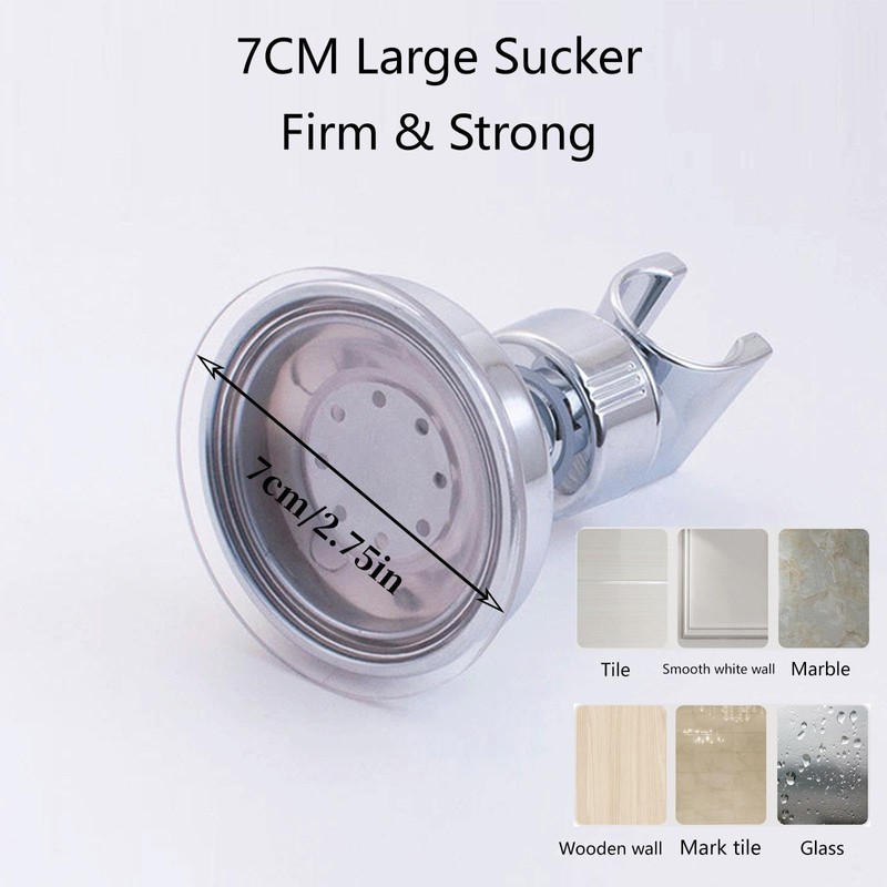 1pcs Adjustable Shower Head Holder, Bathroom Suction Cup Handheld Shower